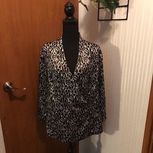 Cato Woman Wrap Front Blouse